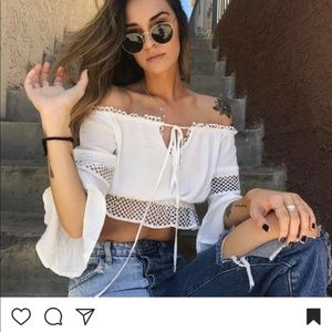 LF off the shoulder crop